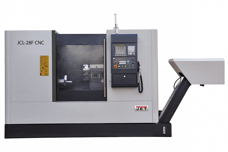 Токарный станок с ЧПУ JET JCL-28F CNC (Fanuc, гидр. патрон)