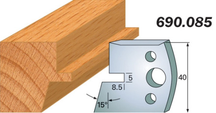 CMT Комплект из 2-х ножей 40x4 SP