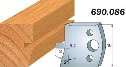 CMT Комплект из 2-х ножей 40x4 SP