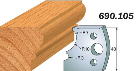 CMT Комплект из 2-х ножей 40x4 SP