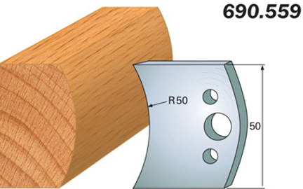 Комплект 2 ножей SP 50x4мм