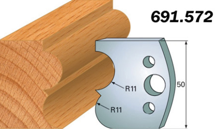 Комплект 2 ножей SP 50x4мм