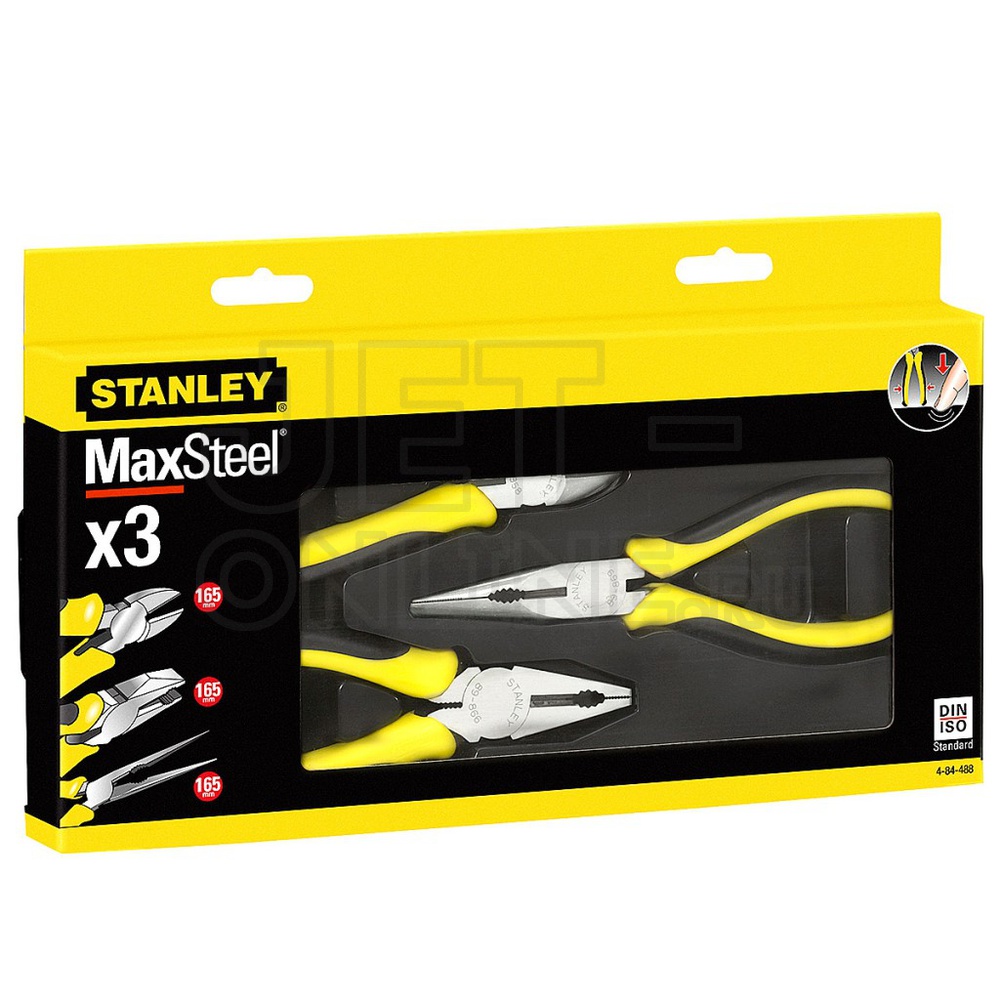 Набор из плоскогубцев и кусачек электрика "MaxSteel VDE 1000V" (3 предмета)