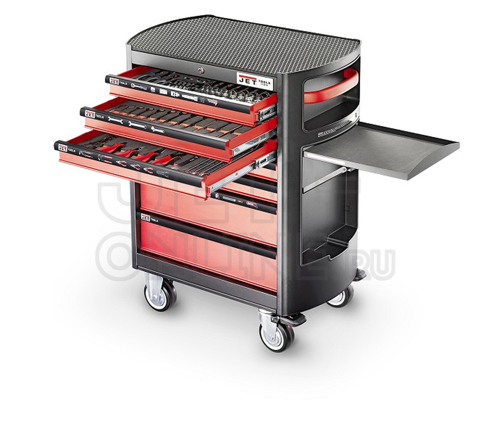 Тележка с комплектом 241 инструмент в 7 ящиках