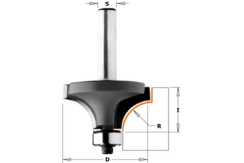 Фреза PRO внутр.радиус R=8 (нижн. подш.) S8 D28,7 I12,7 L54
