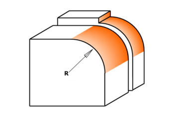 Фреза PRO внутр.радиус R=8 (нижн. подш.) S8 D28,7 I12,7 L54