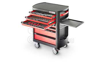 Тележка с комплектом 241 инструмент в 7 ящиках