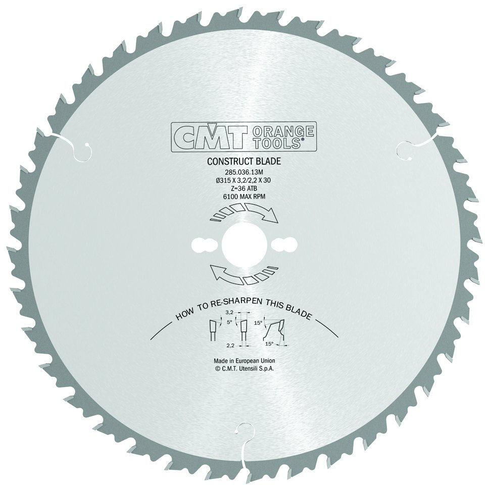 CMT Диск пильный 315x30x3,2/2,2 15° 5° ATB Z=36