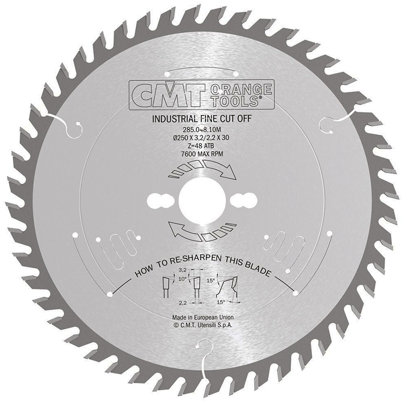 CMT Диск пильный 350x30x3,5/2,5 15° 10° ATB Z=72