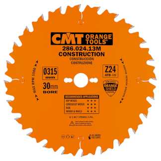 CMT Диск пильный 315x30x3,2/2,2 15° 5° ATB Z=24