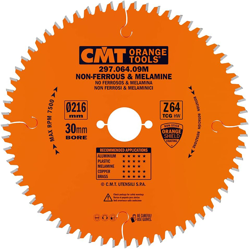 CMT Диск пильный 216x30x2,8/2,2 -6° TCG Z=64