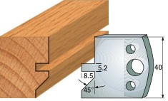 CMT Комплект из 2-х ножей 40x4 SP