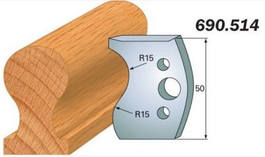 CMT Комплект из 2-х ножей 50x4 SP