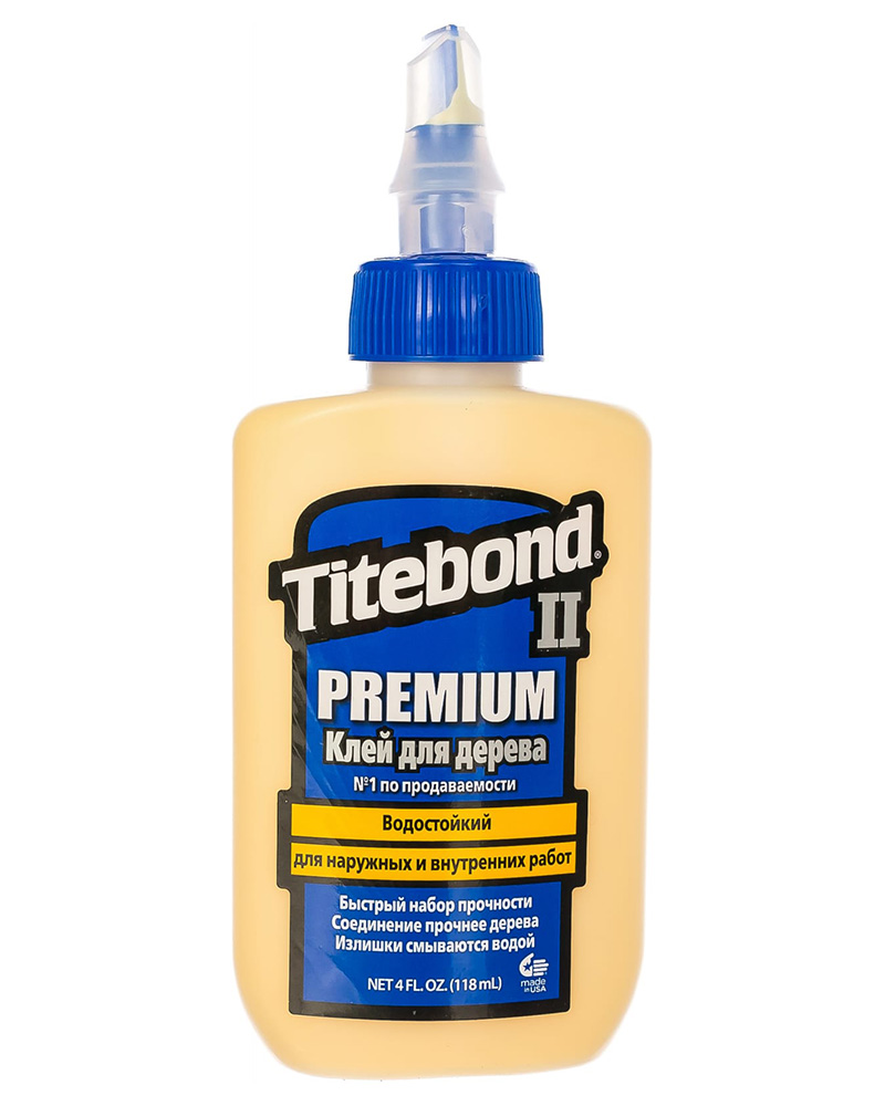 Titebond II Клей Premium Wood Glue столярный влагостойкий 118 мл