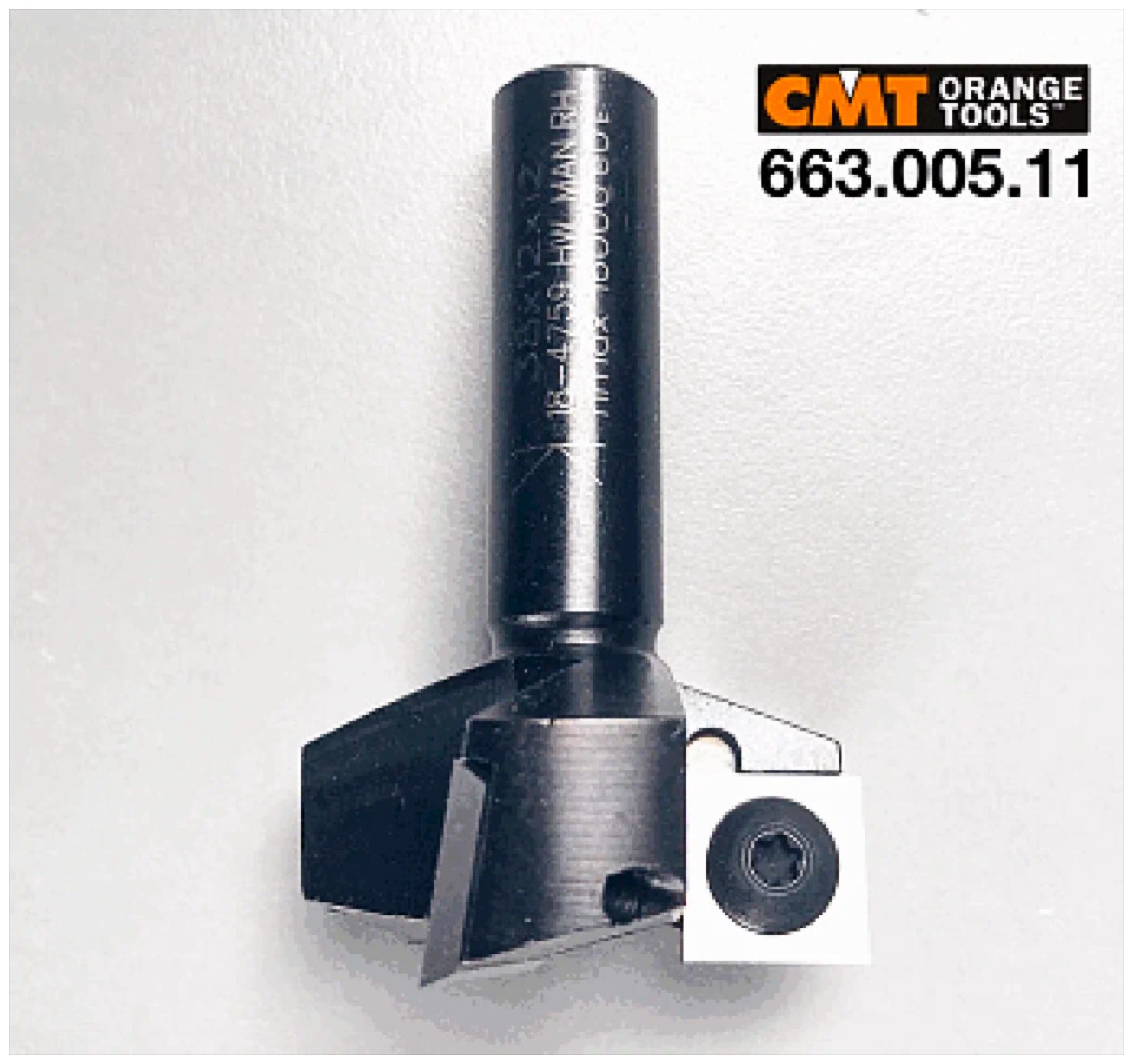 CMT Фреза фуговальная СЛЭБ со сменными ножами HM Z3 D=38x12x60 RH S=12 RH