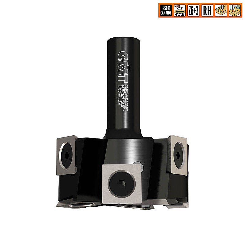 CMT Фреза четвертная со сменными ножами HM Z6+3 S=12 D=50,8X25X63,5 RH