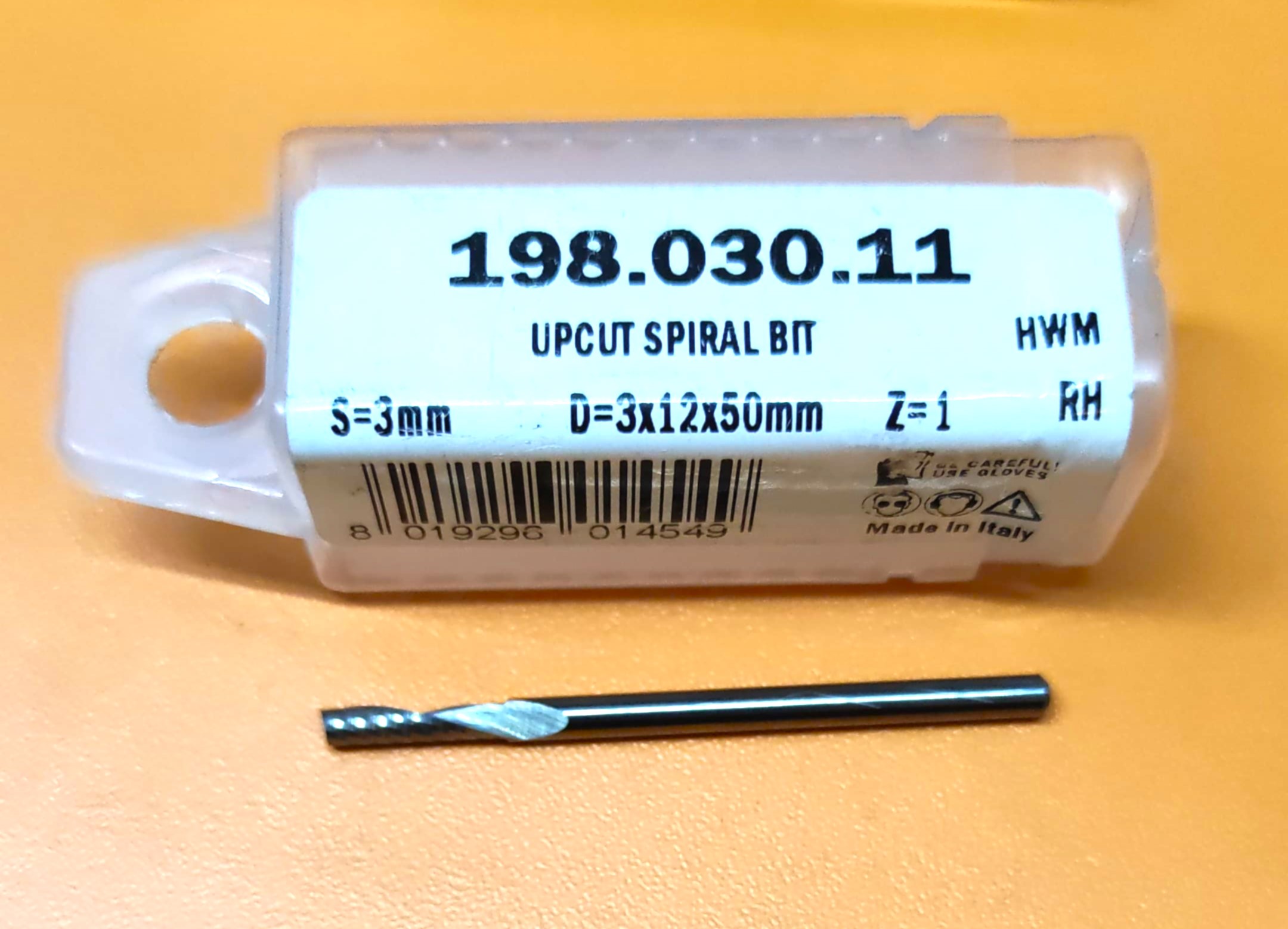 CMT Фреза спиральная монолитная Z1 D=3x12x50 S=3 RH
