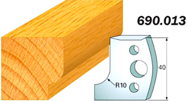 CMT Комплект из 2-х ножей 40x4 SP