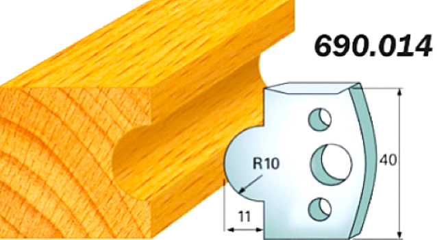 CMT Комплект из 2-х ножей 40x4 SP