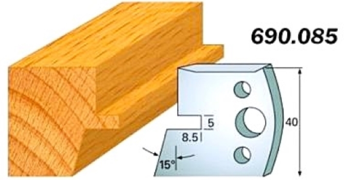 CMT Комплект из 2-х ножей 40x4 SP