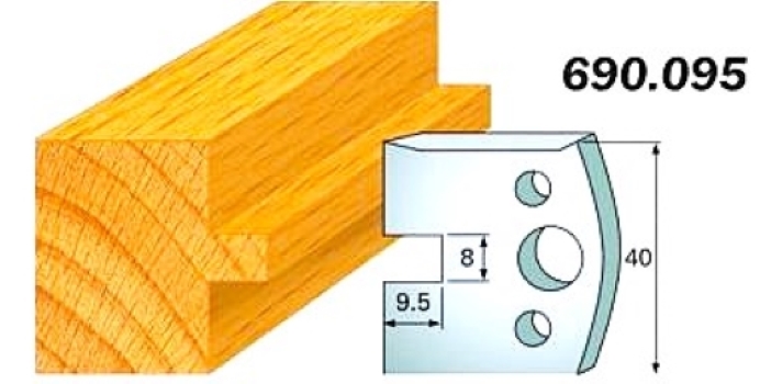 CMT Комплект из 2-х ножей 40x4 SP