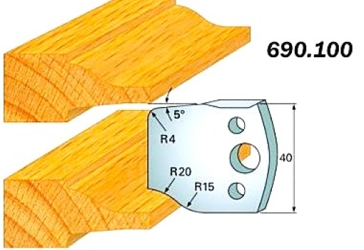 CMT Комплект из 2-х ножей 40x4 SP