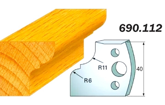 CMT Комплект из 2-х ножей 40x4 SP