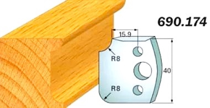 CMT Комплект из 2-х ножей 40x4 SP