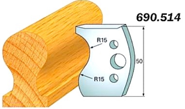 CMT Комплект из 2-х ножей 50x4 SP