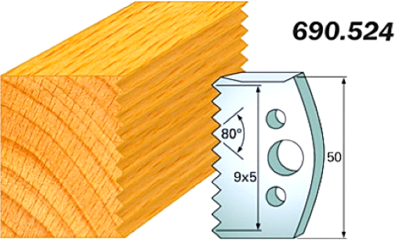 CMT Комплект из 2-х ножей 50x4 SP