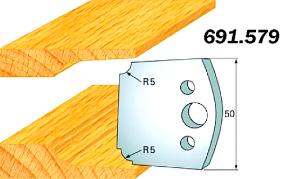CMT Комплект из 2-х ножей 50x4 SP