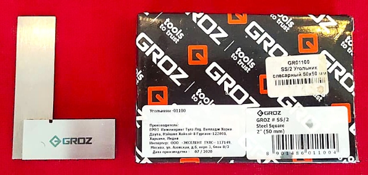 Groz SS/2 Угольник слесарный 50х50 мм